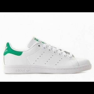 NWOT! Adidas Stan Smith Men’s Sneaker, CloudWhite/Green